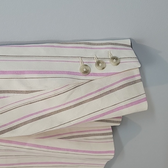 Trina Turk Wexler Stripe Blazer Jacket Linen - Picture 8 of 10